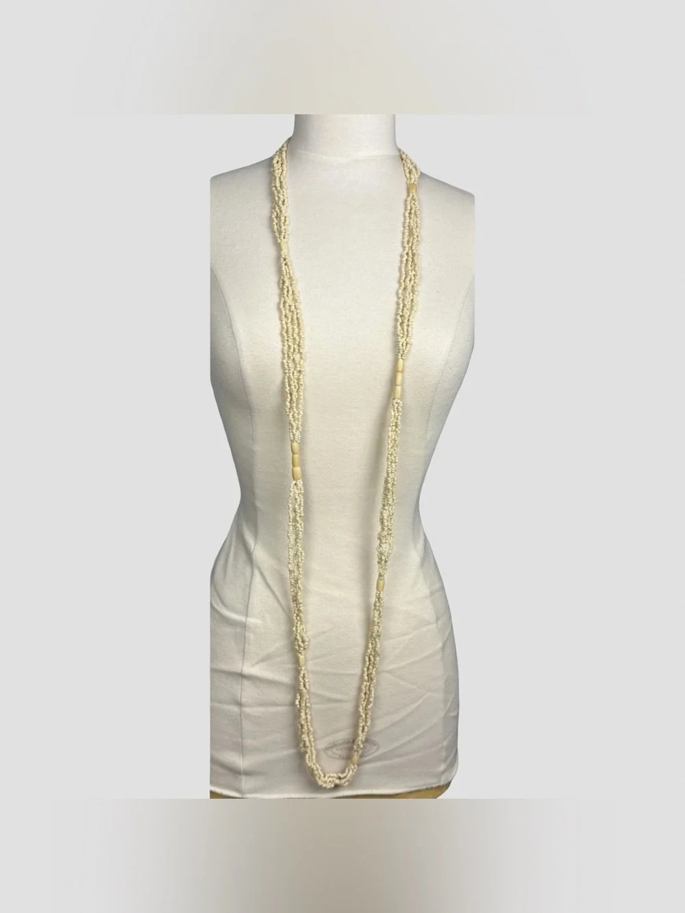 Vintage Seed Pearl Necklace Authentic Statement Multi-Strand Freshwater 60